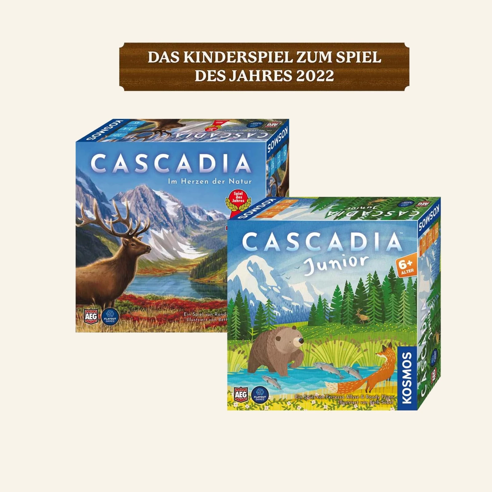 4002051684884 Kosmos Cascadia Junior – Legespiel für 2–4 Personen ab 6 Jahren 4