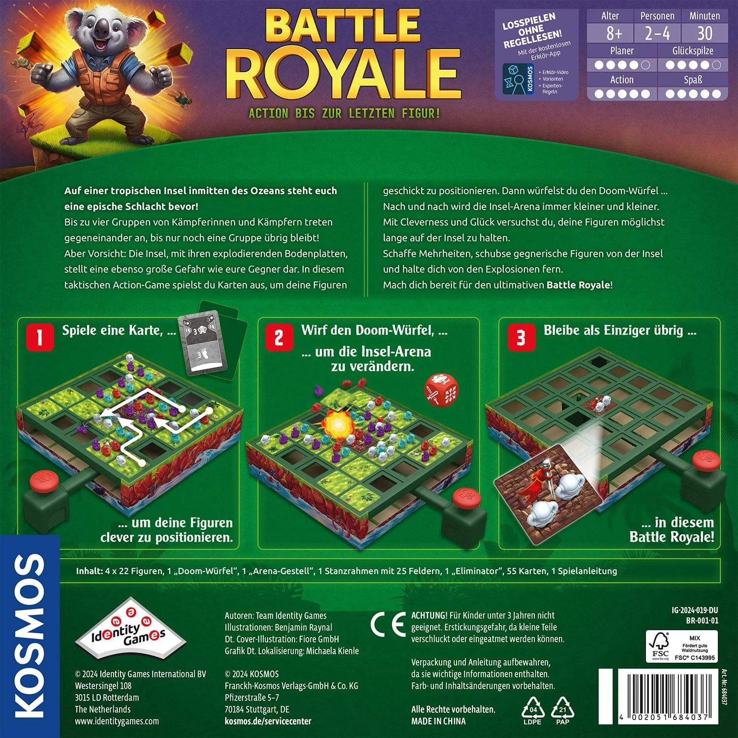 4002051684037 Kosmos Battle Royale – taktisches Familienspiel für 2–4 Personen 1
