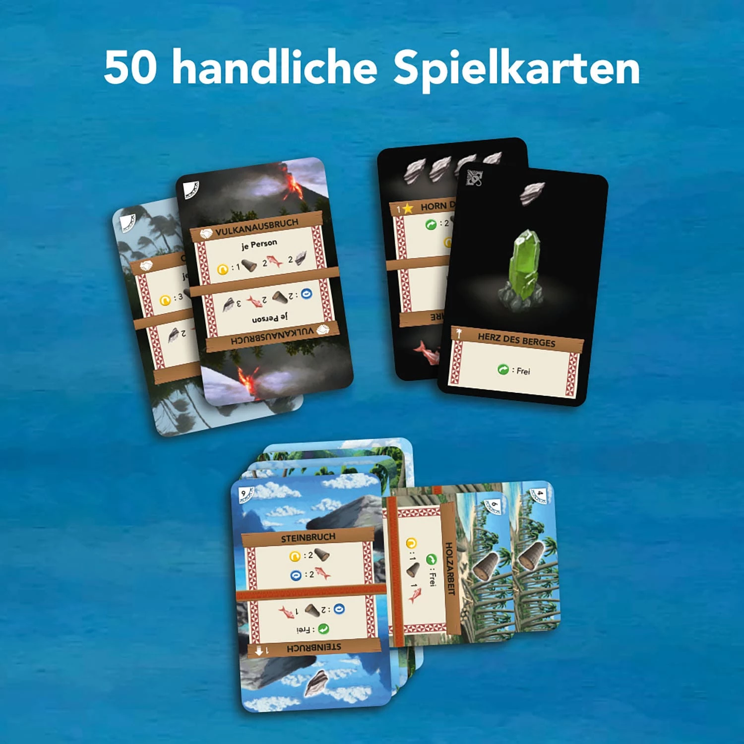 4002051741716 Kosmos Palm Island – Kartenspiel für 1–2 Personen 2