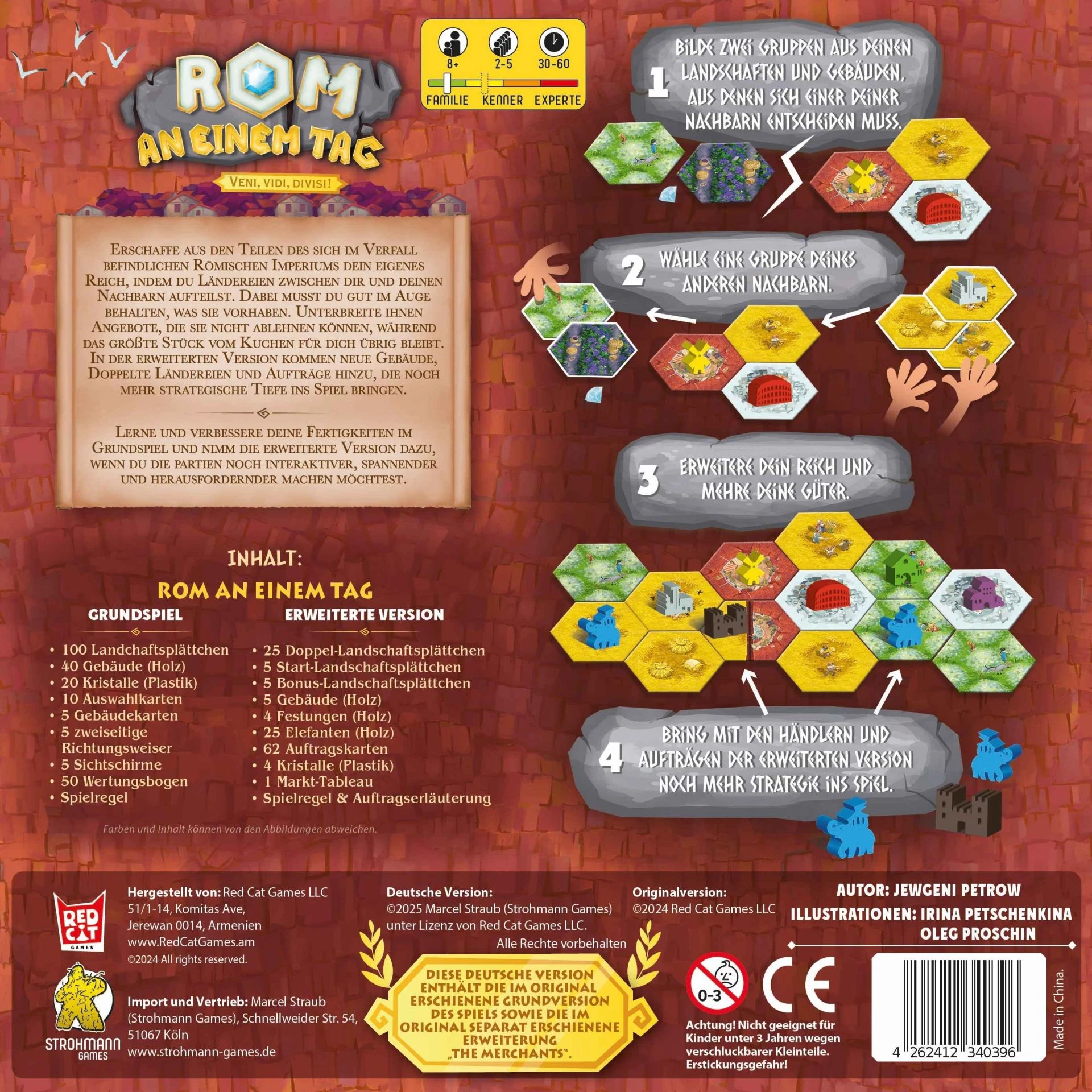 4262412340396 Rom an einem Tag – Plättchenlegespiel von Strohmann Games 2