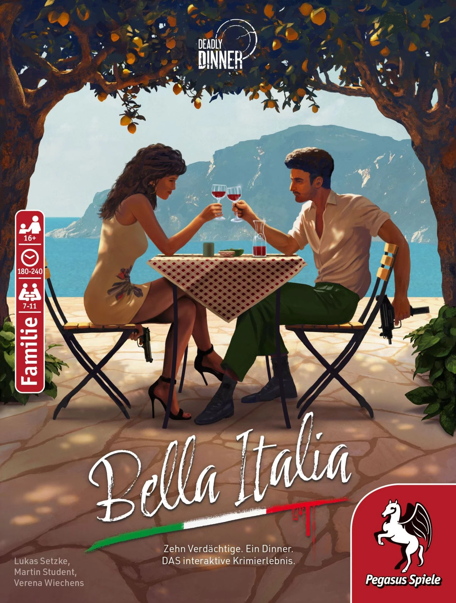 19015G Pegasus Spiele Deadly Dinner – Bella Italia, Krimidinner 2