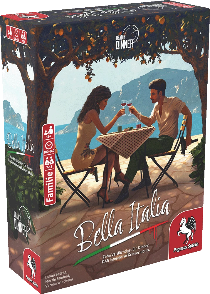 19015G Pegasus Spiele Deadly Dinner – Bella Italia, Krimidinner 0