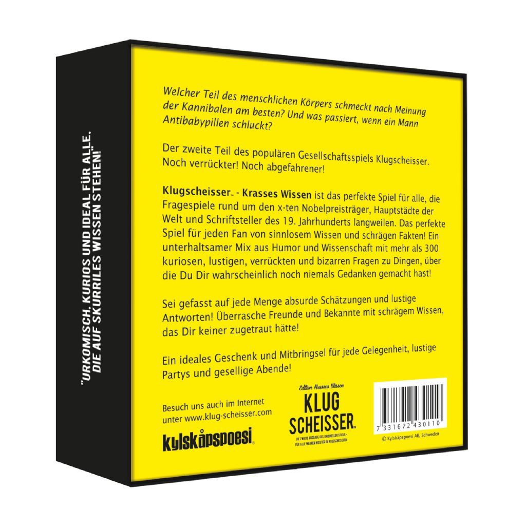 KYL43011 Klugscheisser 2 Black Edition – Edition krasses Wissen 2