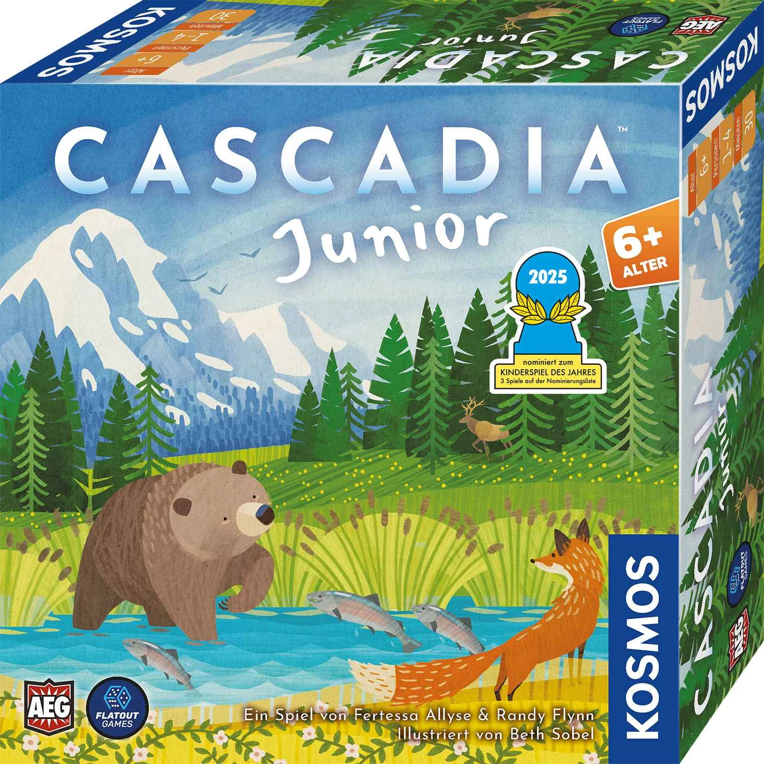 4002051684884 Kosmos Cascadia Junior – Legespiel für 2–4 Personen ab 6 Jahren 0