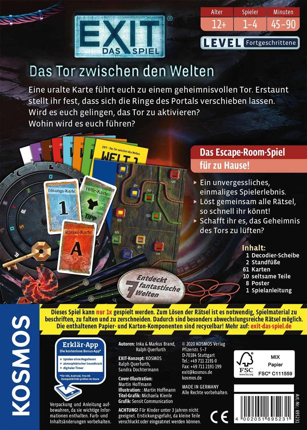 4002051695231 KOSMOS EXIT – Das Spiel: Das Tor zwischen den Welten, Rätselspiel 1