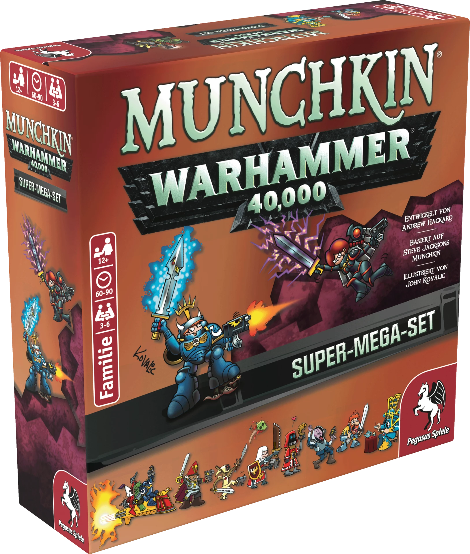 17039G Pegasus Spiele Munchkin Warhammer 40K Super Mega Set, Kartenspiel 0