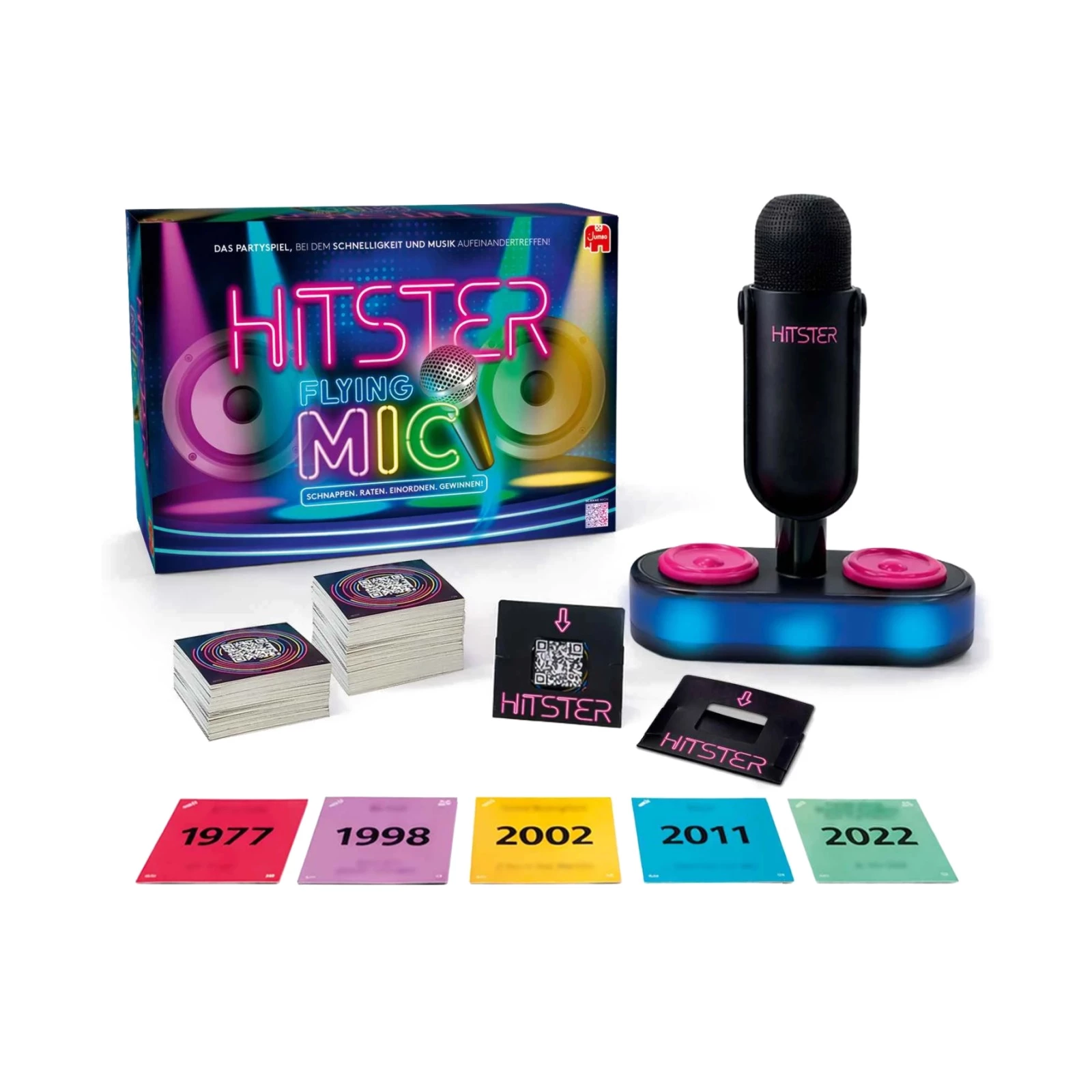 8721017608530 Hitster Flying Mic – Musik-Partyspiel von Jumbo Spiele 3