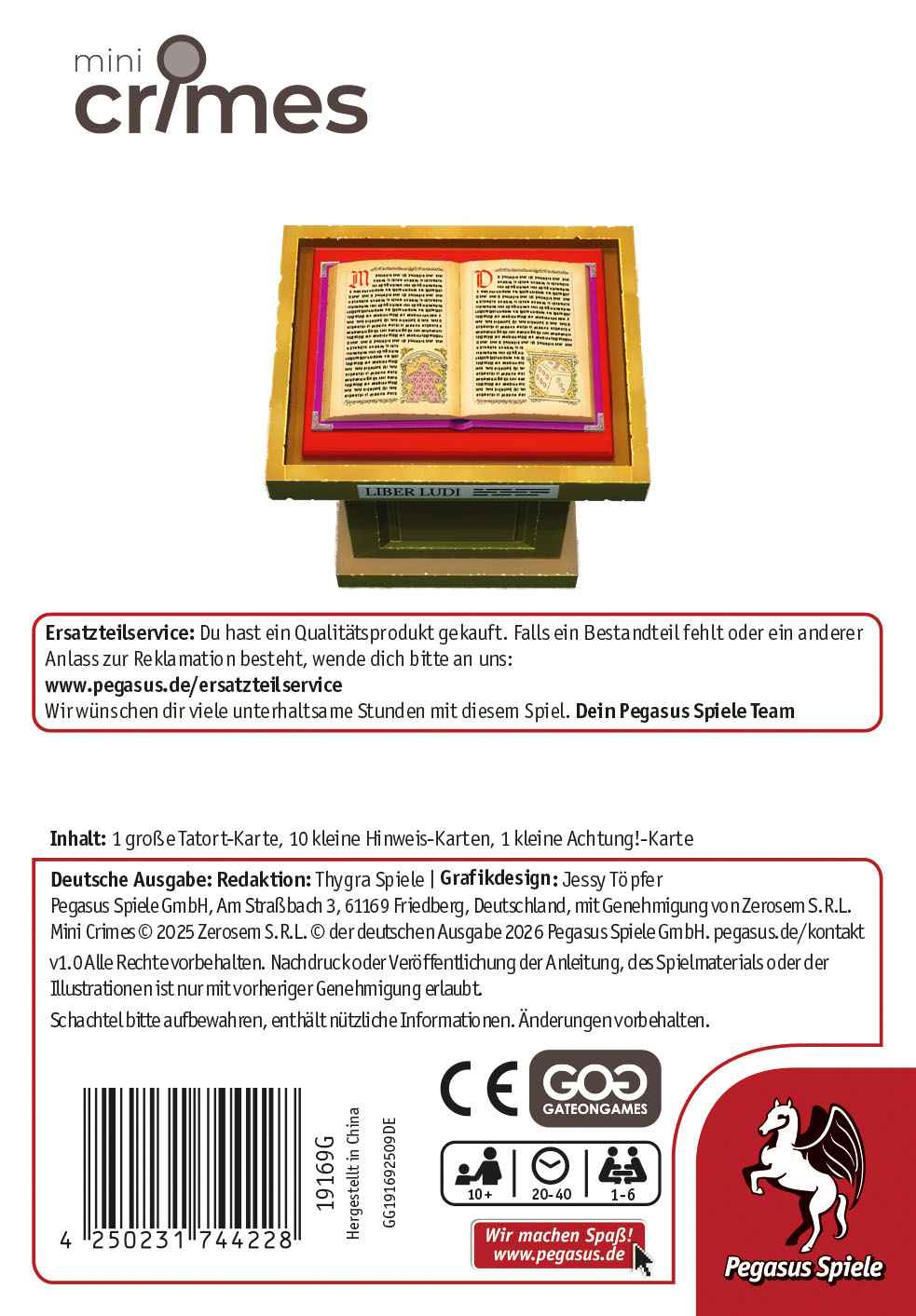 19169G MiniCrimes – Ein wertvolles Buch 4